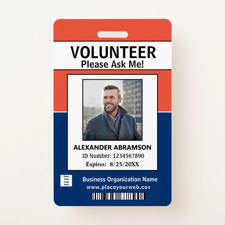 Company/corporate Id Card Custom With Your Photo And Information